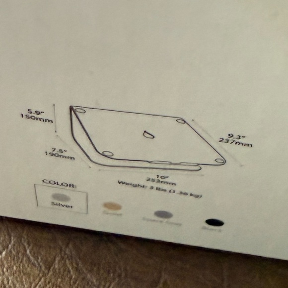NWT RAIN Design mStand Laptop Stand Silver - Picture 6 of 10